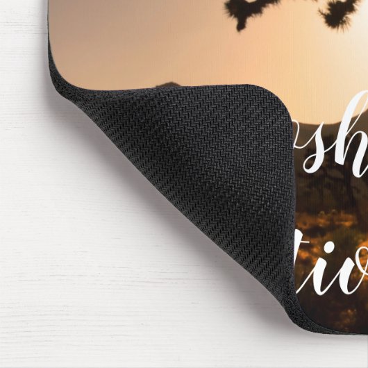 Der Nachtfall beginnt bei Joshua Tree Mousepad (Ecke)