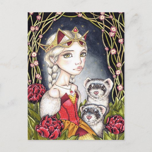 Der Nachtgarten Postkarte (Vorderseite)