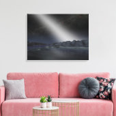 Der Nachthimmel von einem hypothetischen Alien Pla Leinwanddruck (Insitu (Wohnzimmer))