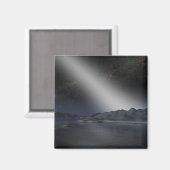 Der Nachthimmel von einem hypothetischen Alien Pla Magnet (Vorderseite/Rückseite)