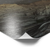 Der Nachthimmel wurde aus einem hypothetischen Flu Fotodruck (Ecke)