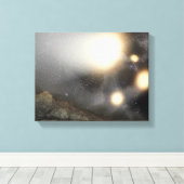 Der Nachthimmel wurde aus einem hypothetischen Flu Leinwanddruck (Insitu (Holzboden))