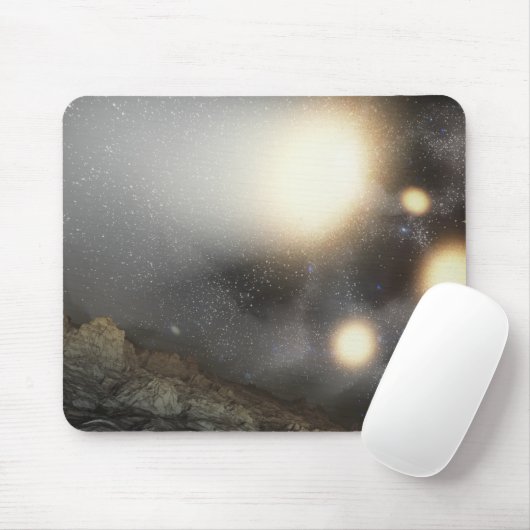 Der Nachthimmel wurde aus einem hypothetischen Flu Mousepad (Mit Mouse)