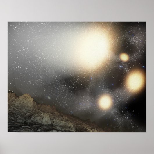 Der Nachthimmel wurde aus einem hypothetischen Flu Poster (Vorne)