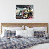 Der nächtliche Express: Der Start Leinwanddruck (Insitu (Schlafzimmer))