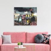 Der nächtliche Express: Der Start Leinwanddruck (Insitu (Wohnzimmer))