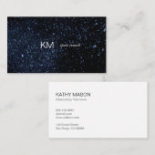 Der nächtliche Himmel | Sterne Visitenkarte (Vorne/Hinten)