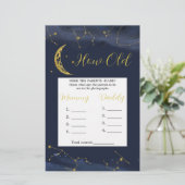 Der nächtliche Himmel über dem Mond, wie alt die E (Stehend Vorderseite)