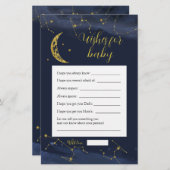 Der nächtliche Himmel über dem Mond wünscht sich e (Vorne/Hinten)