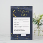 Der nächtliche Himmel über dem Mond wünscht sich e (Stehend Vorderseite)