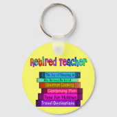 Der Nachwuchslehrer spendet Bücher-Design Schlüsselanhänger (Vorderseite)