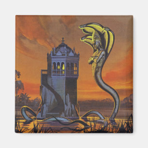 Der Naga-König (Farbelitho) Magnet