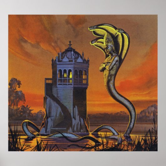 Der Naga-König (farbige Litho) Poster (Vorne)