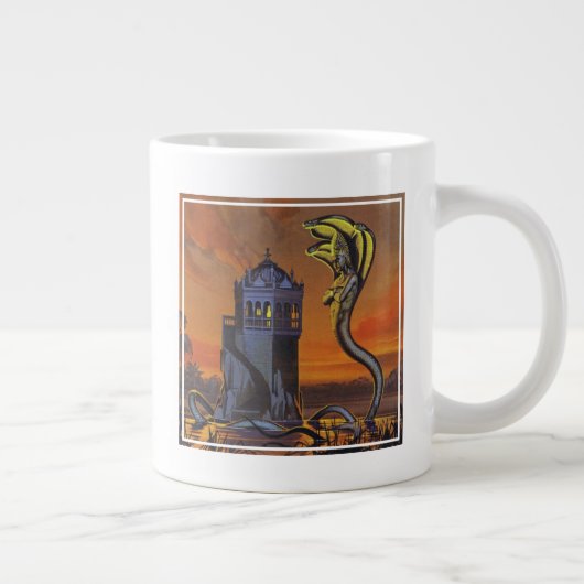 Der Naga-König (Farblitho) Jumbo-Tasse (Rechts)