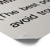 Der Nagel, der ausbleibt, wird eingeklemmt Poster (Ecke)