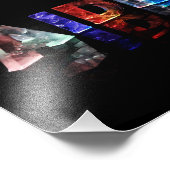 Der Name Aiden in 3D-Leuchten Fotodruck (Ecke)