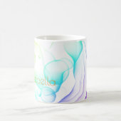 Der Name "Alchohol Ink" Modern Colorful Fun Kaffeetasse (Mittel)