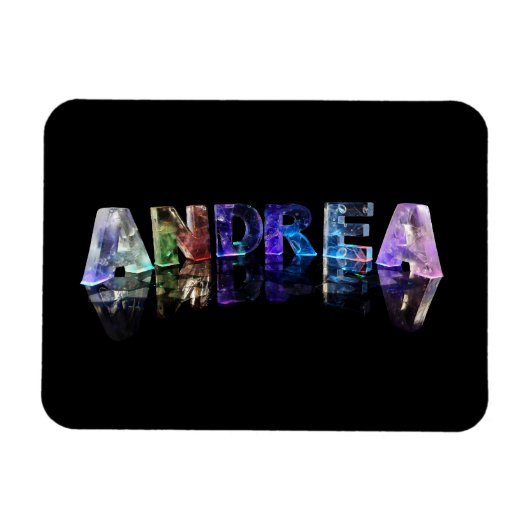 Der Name Andrea in Lights Magnet (Horizontal)
