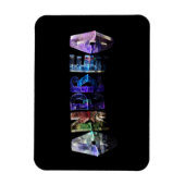 Der Name Andrea in Lights Magnet (Vertikal)