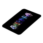 Der Name Andrea in Lights Magnet (Linke Seite)