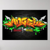 Der Name Angel in Graffiti Poster (Vorne)