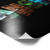 Der Name Angela im Licht Fotodruck (Ecke)