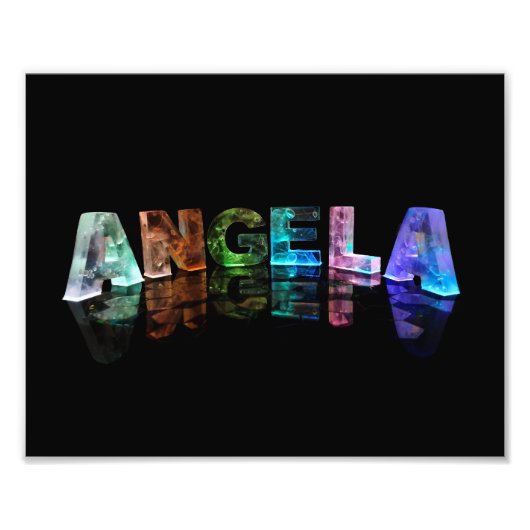 Der Name Angela im Licht Fotodruck (Vorne)
