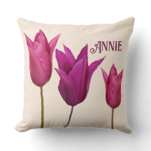 Der Name Annie hübsch pink tulips floral
