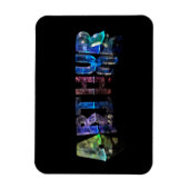 Der Name Arthur in Lights Magnet (Vertikal)