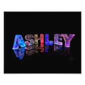 Der Name Ashley in 3D Lights Fotodruck (Vorne)