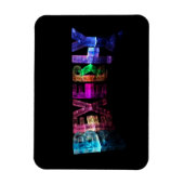 Der Name Beverly in 3D Lights Magnet (Vertikal)