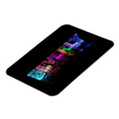 Der Name Beverly in 3D Lights Magnet (Linke Seite)