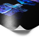 Der Name "Blake in 3D Lights" Fotodruck (Ecke)