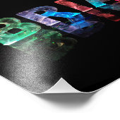 Der Name Brian in 3D Lights Fotodruck (Ecke)