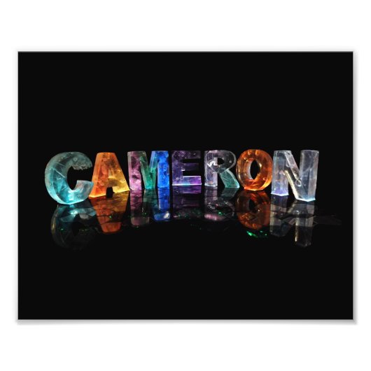 Der Name Cameron in Extravaganten Buchstaben Fotodruck (Vorne)