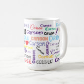 Der Name Carson Tasse (VorderseiteRechts)
