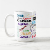 Der Name Carson Tasse (Links)