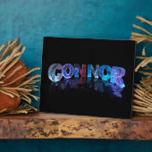 Der Name Connor in 3D Lights Fotoplatte (Seite)