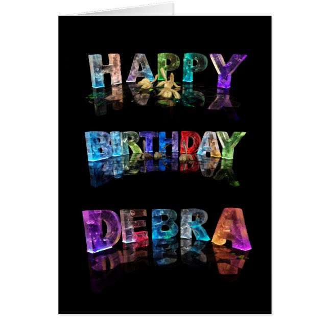 Der Name Debra in 3D-Leuchten (Foto) (Vorne)