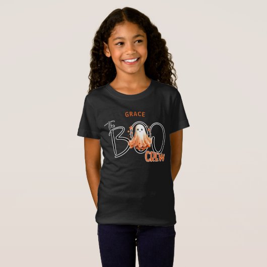 Der Name der Boo-Crew Halloween-Girl-T - Shirt (Vorne ganz)