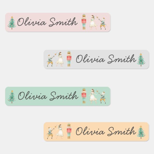 Der Name der Nutcracker Weihnachtsschule Etiketten (Gruppe)