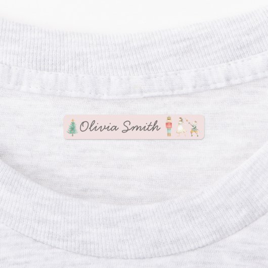 Der Name der Nutcracker Weihnachtsschule Etiketten (Befestigt)