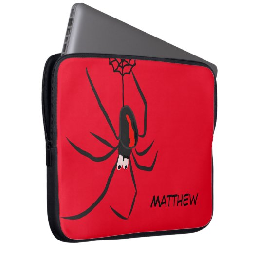 Der Name der Spinne ist ein Spinner Laptopschutzhülle (Vorne Rechts)