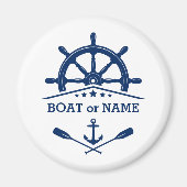 Der Name des Bootes oder die Oars des Textankers w Magnet (Vorne)