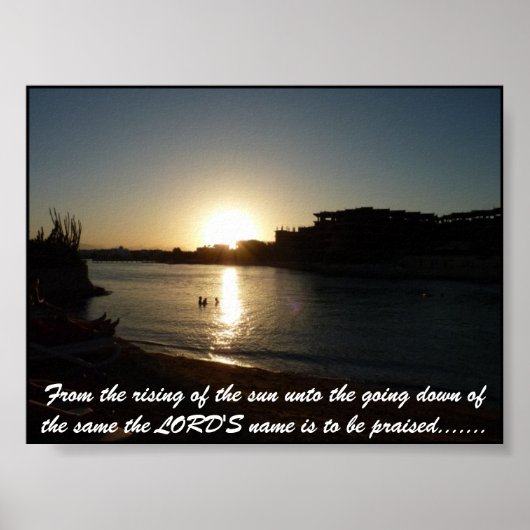 Der Name des Herrn ist zu loben.... Poster (Vorne)