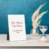 Der Name des Junggesellinnenabschieds der Ehefrau Fotoplatte (Seite)