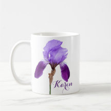 Der Name des Karen Mädchens lila iris floral