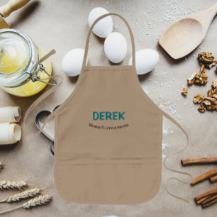 Der Name des kleinen Helferboys Kinderschürze