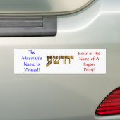 Der Name des Messiahs ist Y'shua!! Autoaufkleber (Auf Auto)