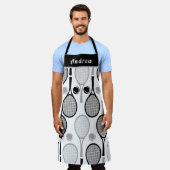 Der Name des modernen Black & Grey Tennis Vaters C Schürze (Getragen)